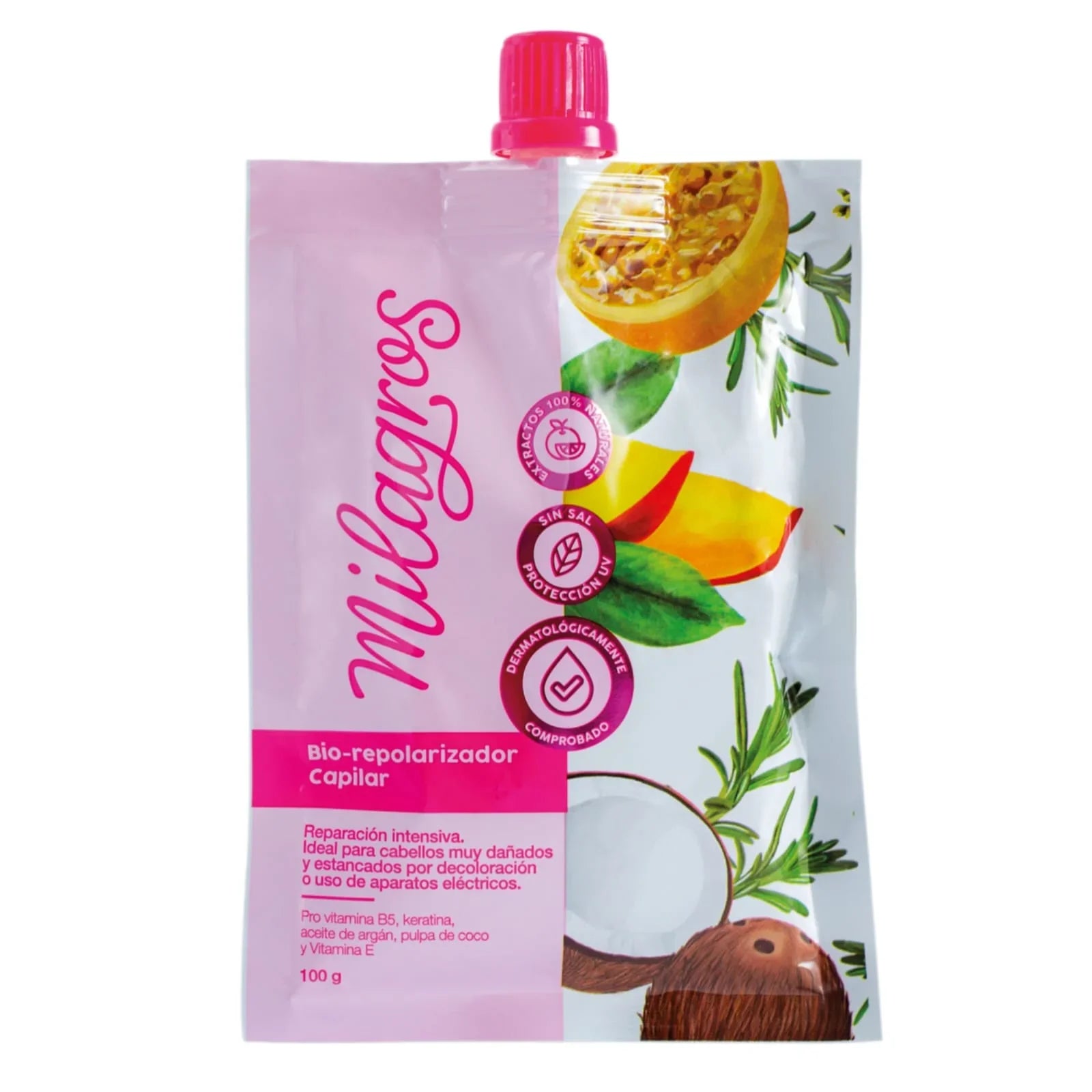 Ingredientes naturales del tratamiento Milagros Doypack