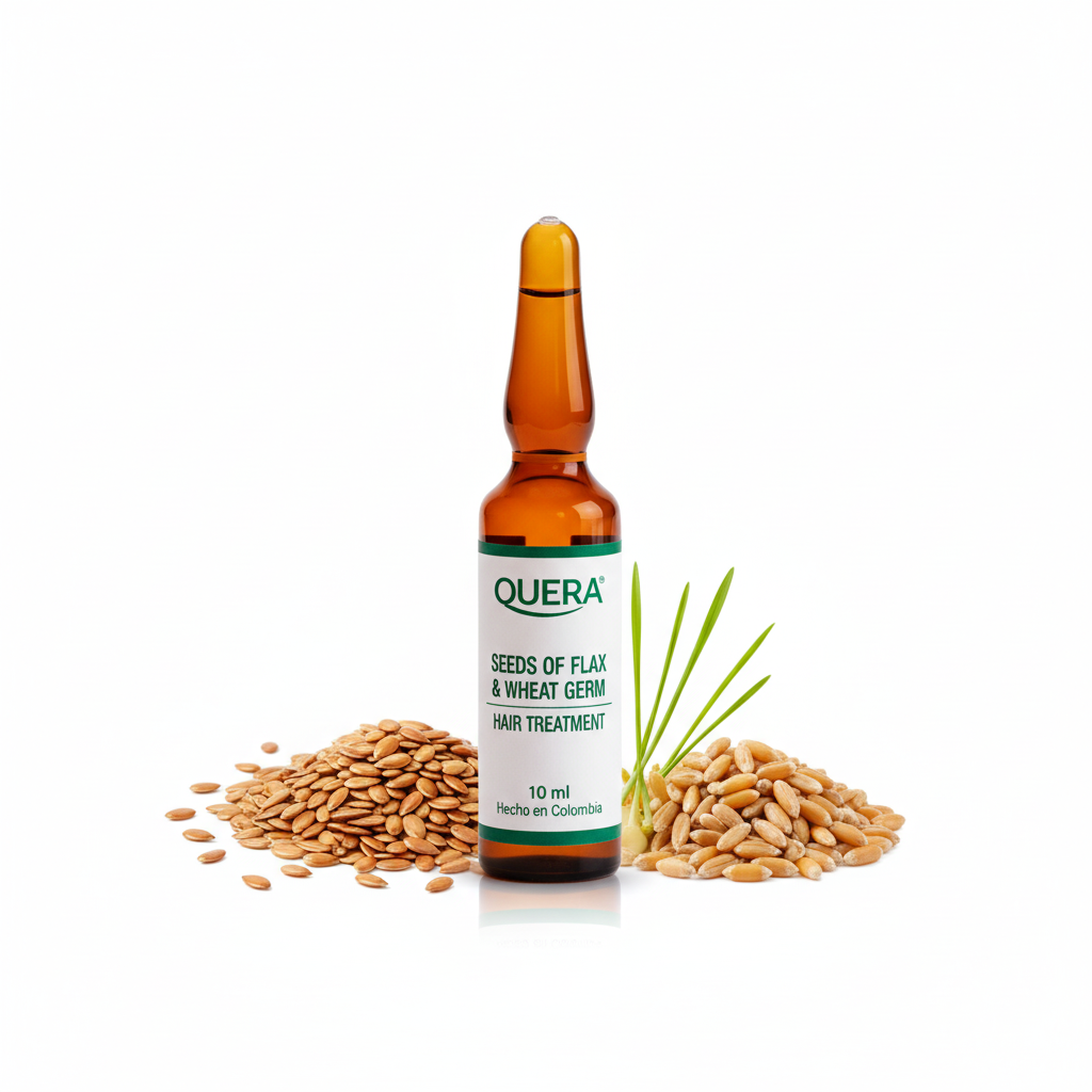 Flaxseed & Wheat Germ Hair Treatment Ampoule – Nourishing Repair Serum for Dry, Damaged & Frizzy Hair