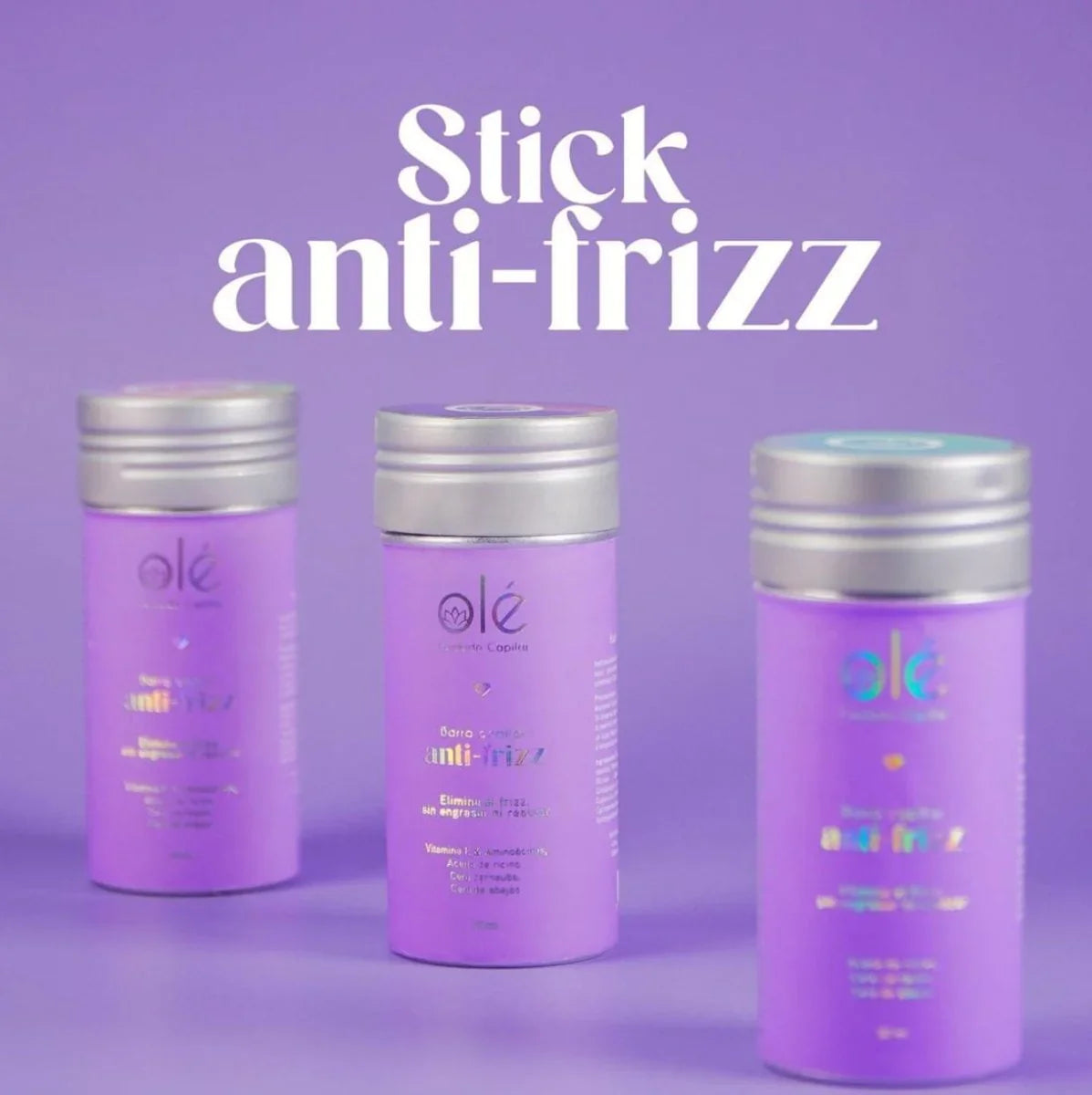 Olé Capilar Anti-Frizz Hairstick — Neutral Translucent Shade — 50g