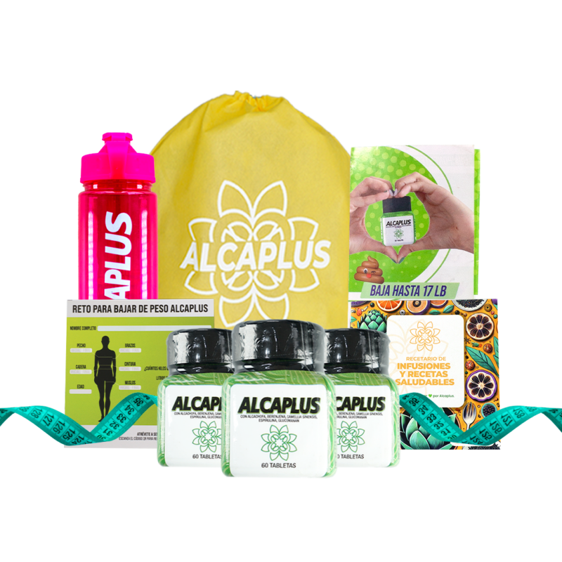 Alcaplus Kit x 3 - Suplemento Nutricional Natural – 3 Bottle Wellness Kit