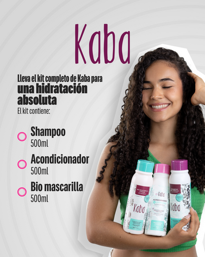 Kaba Kit | Kaba Shampoo De Cebolla, Acondicionador  y Biomascarilla Capilar Kaba