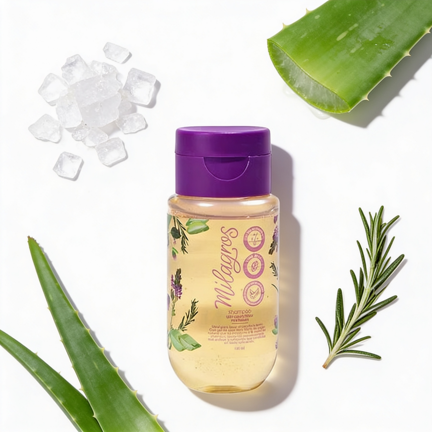 Milagros Beauty Ultra Nutritive Shampoo Mini — 100% Natural Aloe Vera Crystals