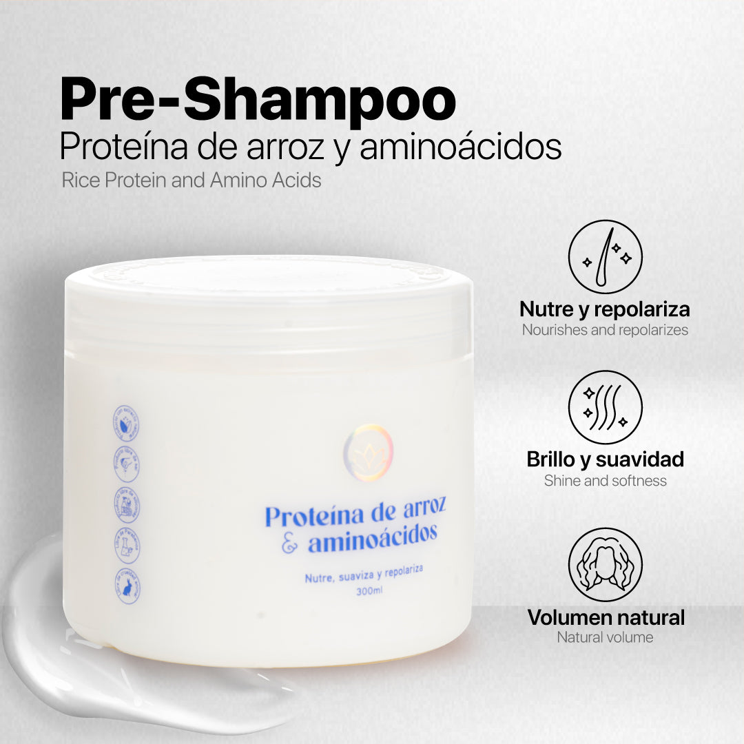 OLE (KIT HIDRATACION OLE CAPILAR) Pre-Shampoo de Arroz , Shampoo Hidratacion Coco, Acondicionador de Coco y Spray Antihumedad