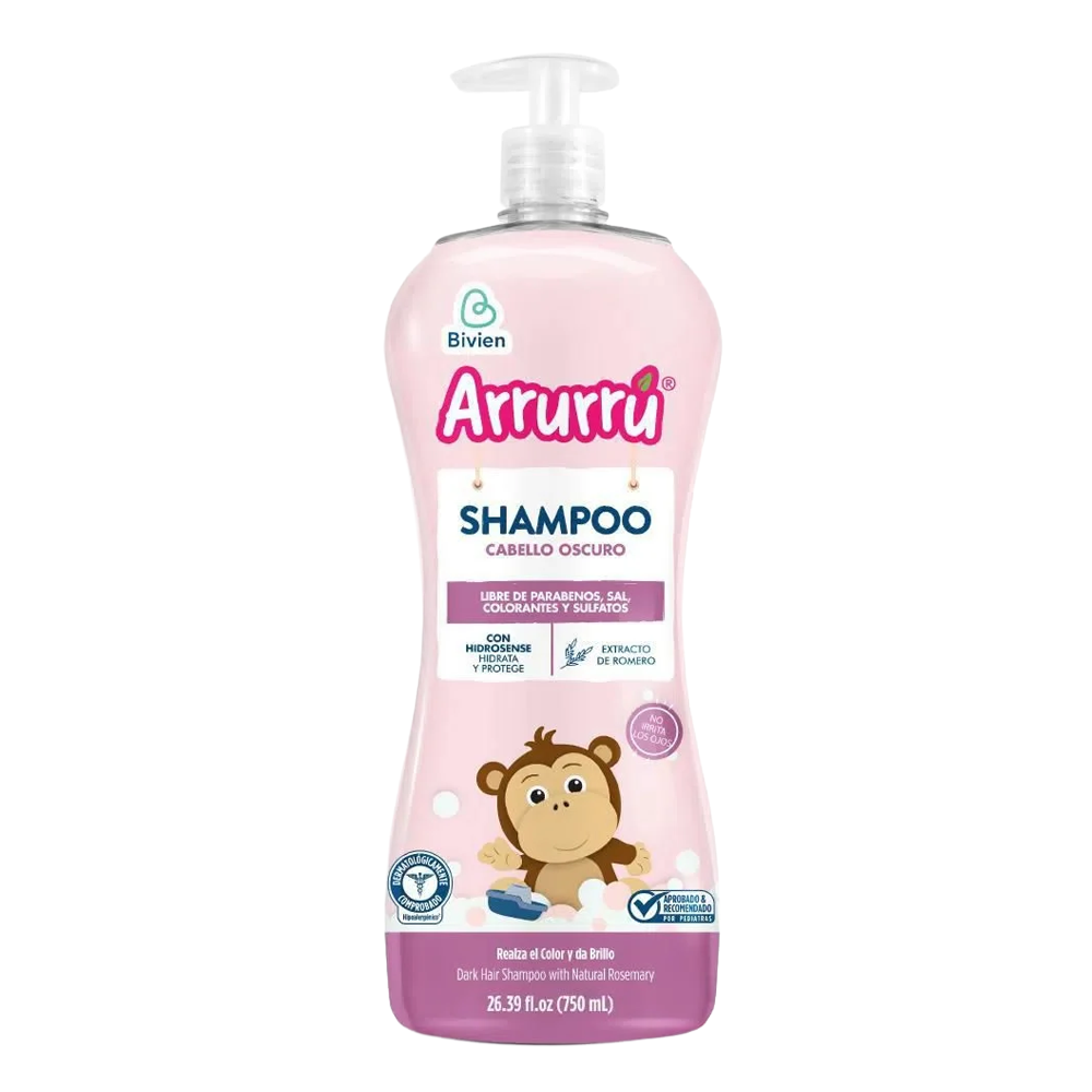 Arrurrú Dark Hair Baby Shampoo – 750 ml