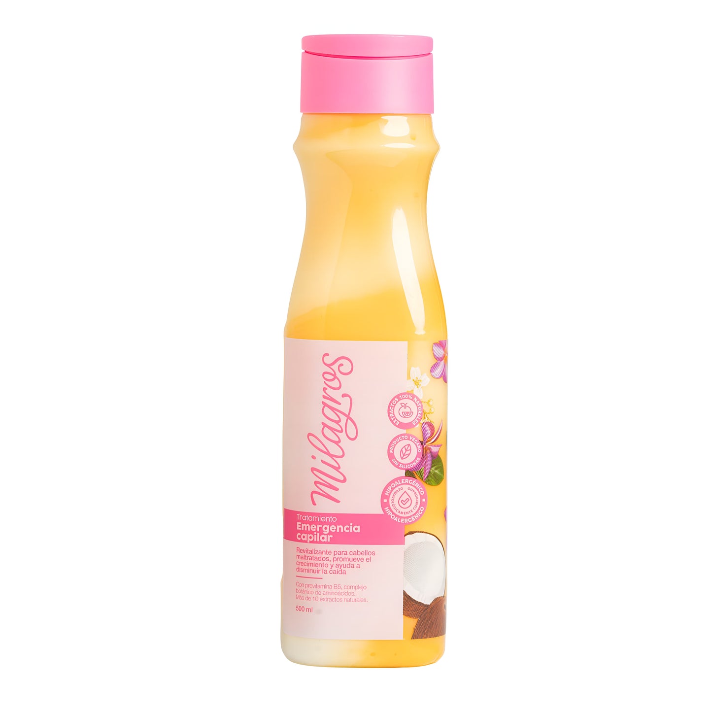 Tratamiento regenerador para cabello dañado con ingredientes naturales.