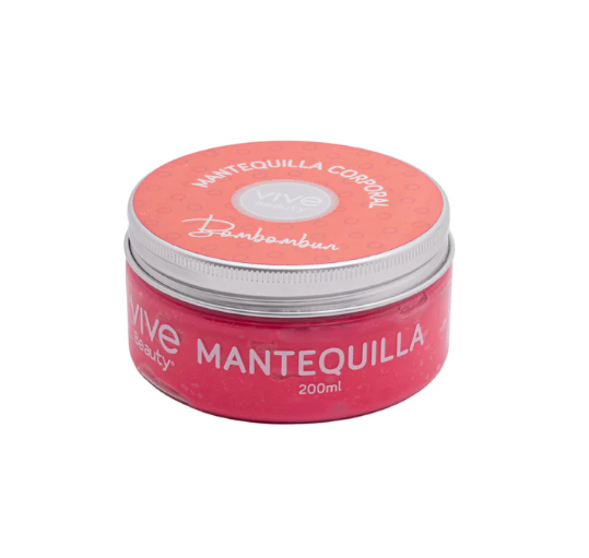 Vive Beauty Bombombun Body Butter 200ml — Aloe Vera & Vitamin E, Deep Moisture for Dry Skin & Sweet Candy Scent