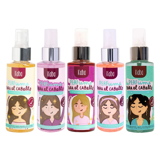 Kaba Perfume Capilar Set - 5 Distinctive Fragrances for Vibrant Hair