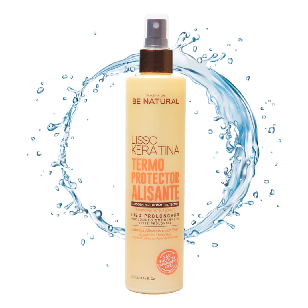 Be Natural Liso Keratina Termoprotector Alisante Renueva tu Cabello Naturalmente | Lisso Keratina 250 ML