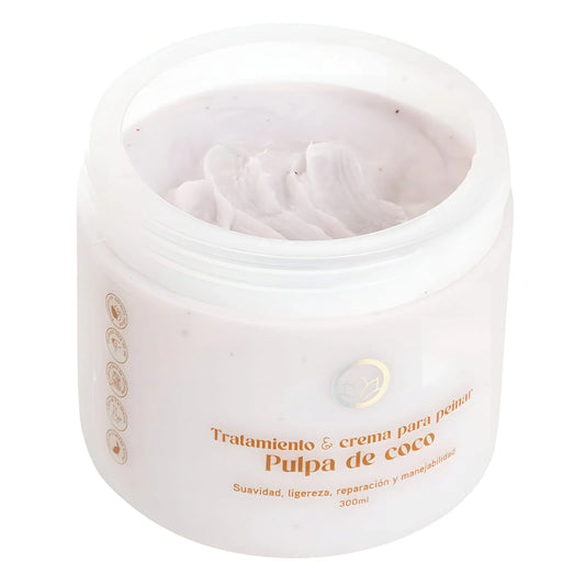 Ole Capilar Pre-Shampoo Tratamiento y Crema para Peinar Pulpa de Coco