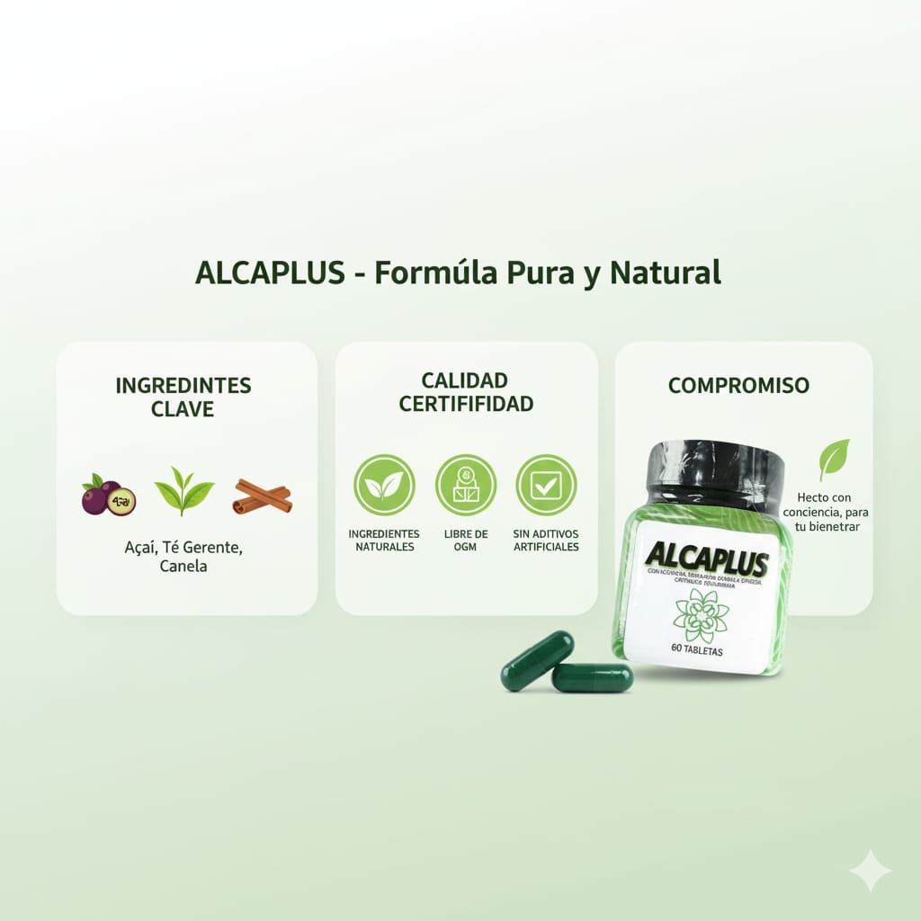 Alcaplus Kit x 3 - Suplemento Nutricional Natural – 3 Bottle Wellness Kit