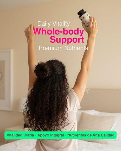 BUNDU Daily Hair Support Supplement X2| Plant-Based &amp; Cruelty-Free | Non-GMO