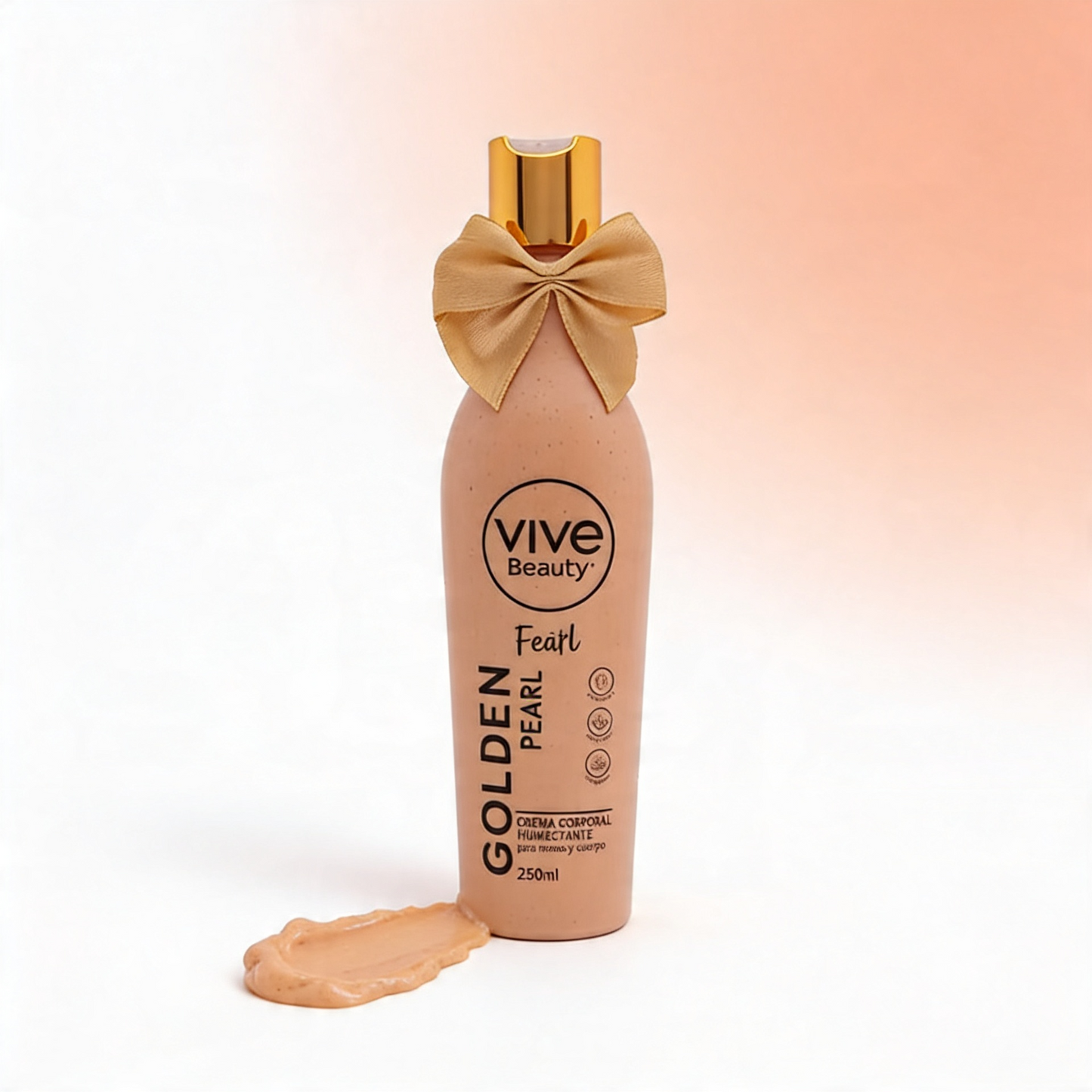 Vive Beauty Golden Pearl Faith Body Cream 250ml — Deep Moisture, Golden Sun-Kissed Shimmer & Luminous Glow