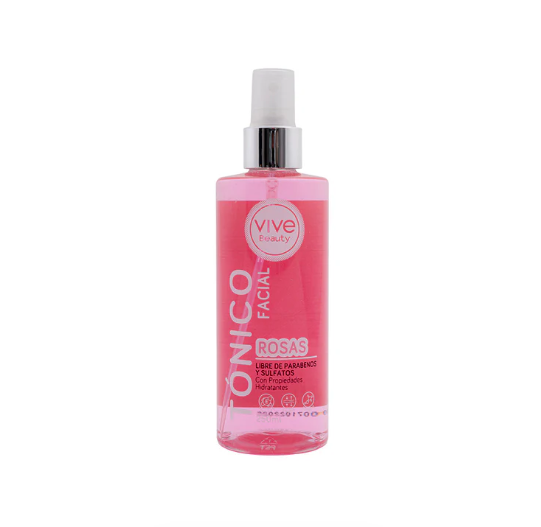 Vive Beauty Rose Facial Toner 250ml — Rose Extract, Balancing, Hydrating & Skin Luminosity Boost