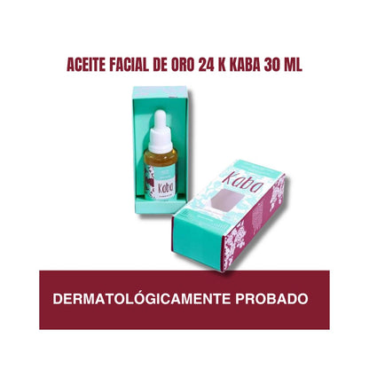 Kaba Aceite Facial Oro Puro | Hidratante, Rejuvenecedor y Antienvejecimiento - Beauty GloKaba