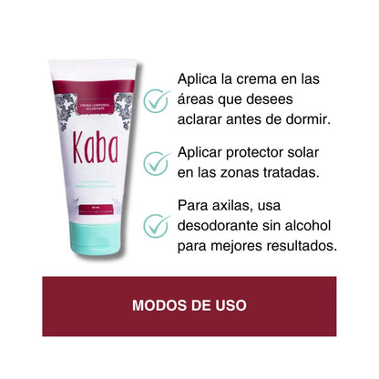 Kaba Crema Corporal Aclarante | Hidratación Intensiva y Piel Radiante - Beauty GloKaba