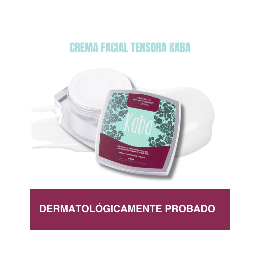 Kaba Crema Facial Antienvejecimiento Tensora | Hidratante y Reafirmante para Piel Radiante - Beauty GloKaba