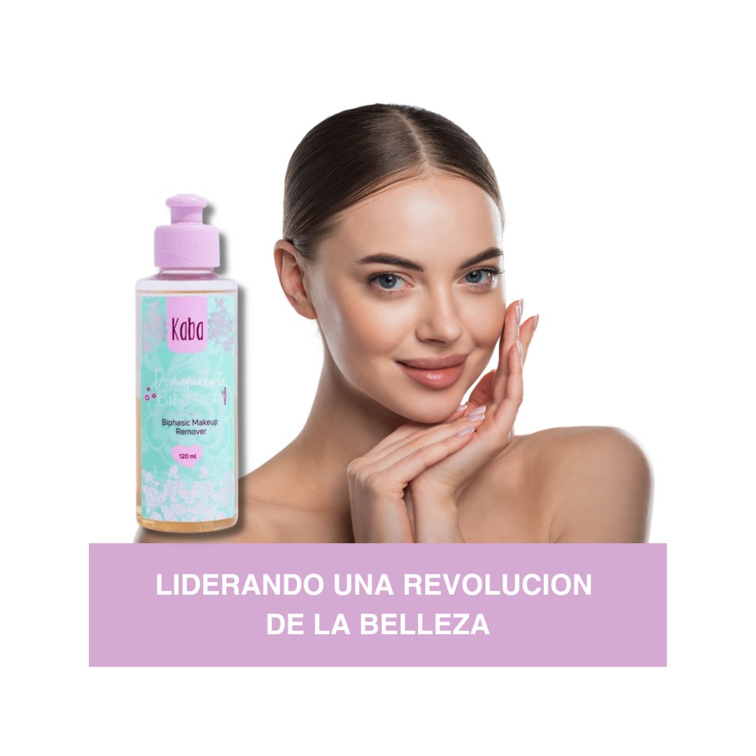 Kaba Desmaquillante Bifásico | Elimina el Maquillaje de Manera Efectiva y Suave 120ml - Beauty GloKaba