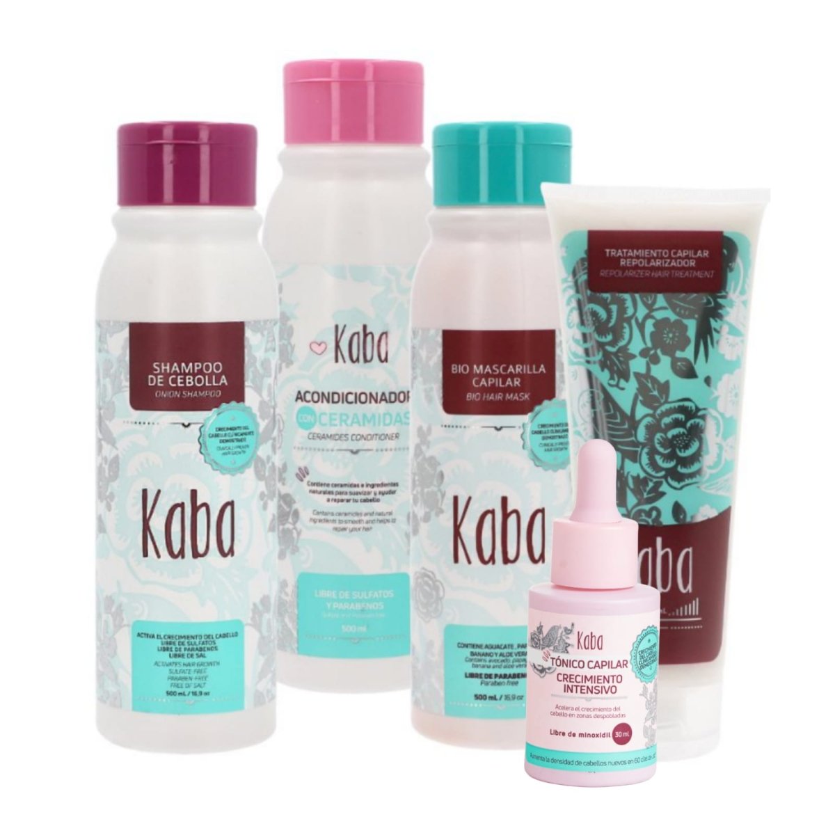 Kaba Hair Care Kit | Shampoo, Conditioner, Hair Tonic, Biomask & Repolarizer - Beauty GloKaba