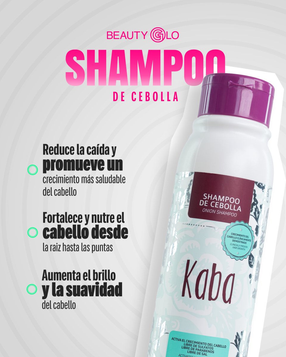 Kaba Kit Complete Hair Growth | Onion Shampoo, Conditioner, Tonic, and BioMask - Beauty GloKaba