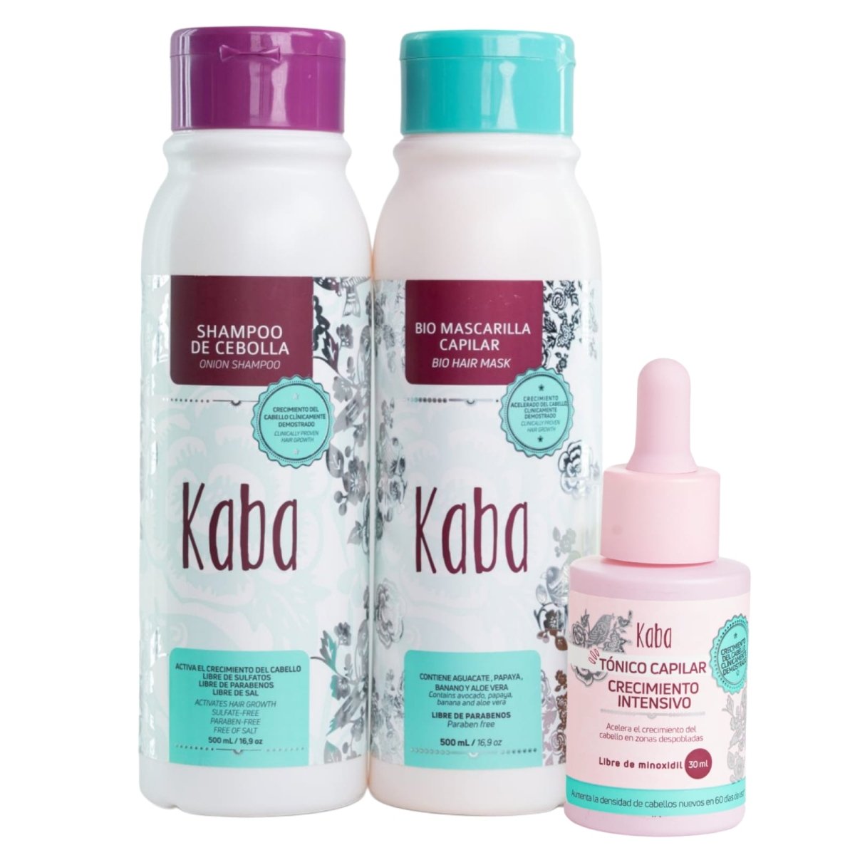 Kaba Kit Hair Repair and Growth | Hair Tonic, Onion Shampoo and Biomask - Beauty GloKaba