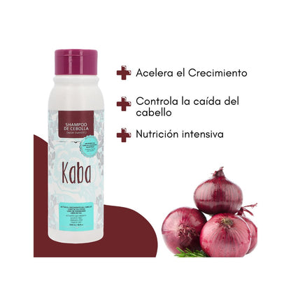 Kaba shampoo de Cebolla Roja Crecimiento y Anticaida - 16.9 Oz - Beauty GloKaba