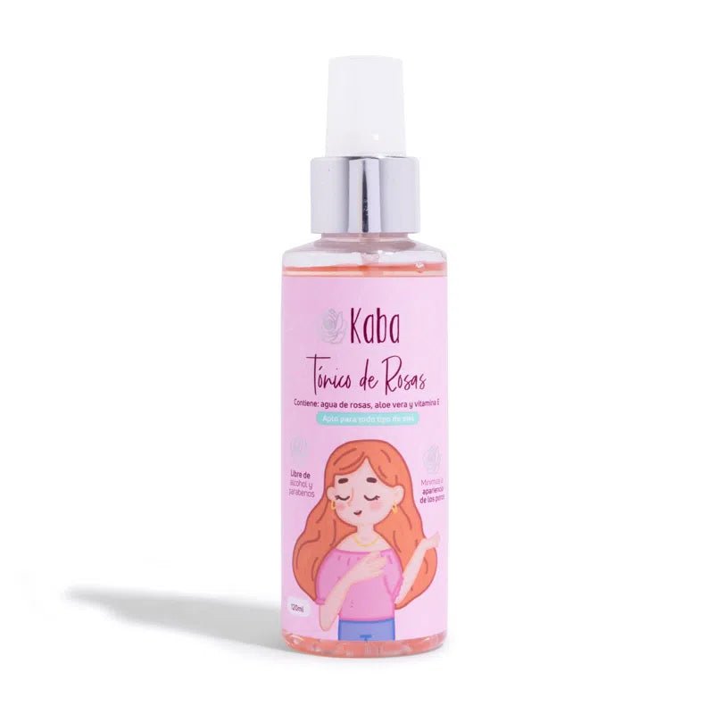 Kaba Tonico de Rosas Natural para la Limpieza, Hidratacion y Suavidad de la Piel - Beauty GloKaba