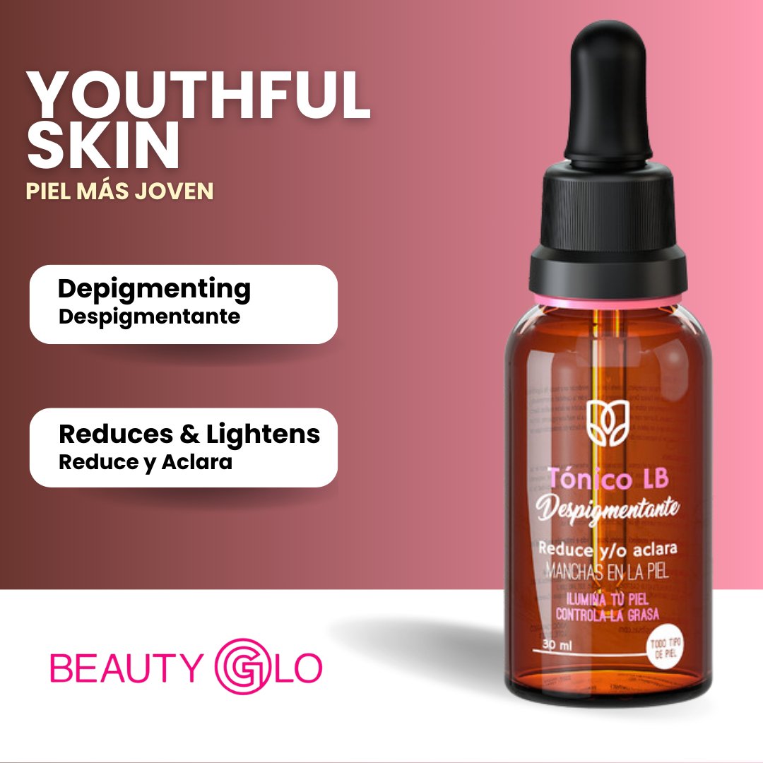 LB Facial Tonic Depigmenting Eliminates Spots and Leaves Your Face Radiant - Beauty GloLB