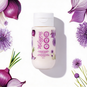 Milagros Beauty Onion & Peptide Anti-Frizz Conditioner Mini — Keratin, Amino Acids & Red Onion | Instant Detangling, Breakage Prevention, Silky Strong Hair from First Use