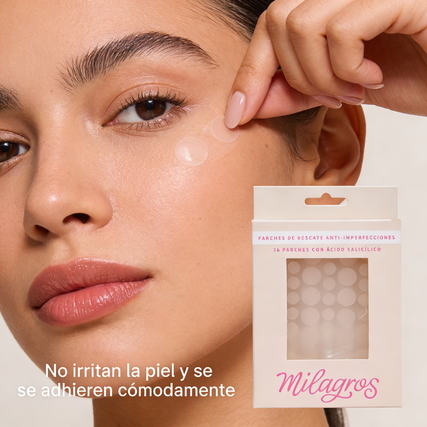 Milagros Rescue Anti-Blemish Hydrocolloid Patches — Active Hydrocolloid, Translucent & Invisible Under Makeup