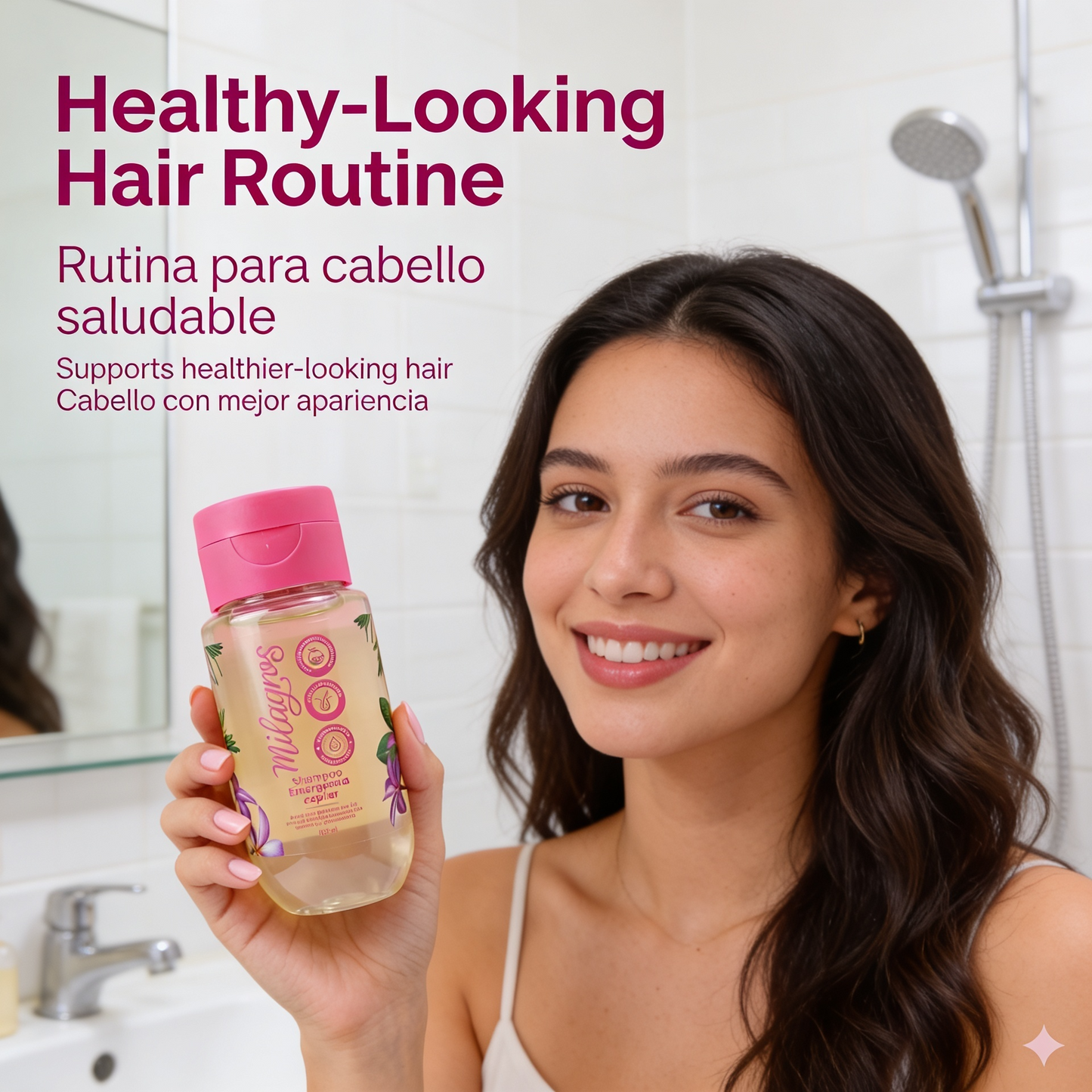 Milagros Mini Shampoo Emergencia Capilar Mini — Emergency Repair Shampoo with Biotin, Keratin & 10 Active Ingredients