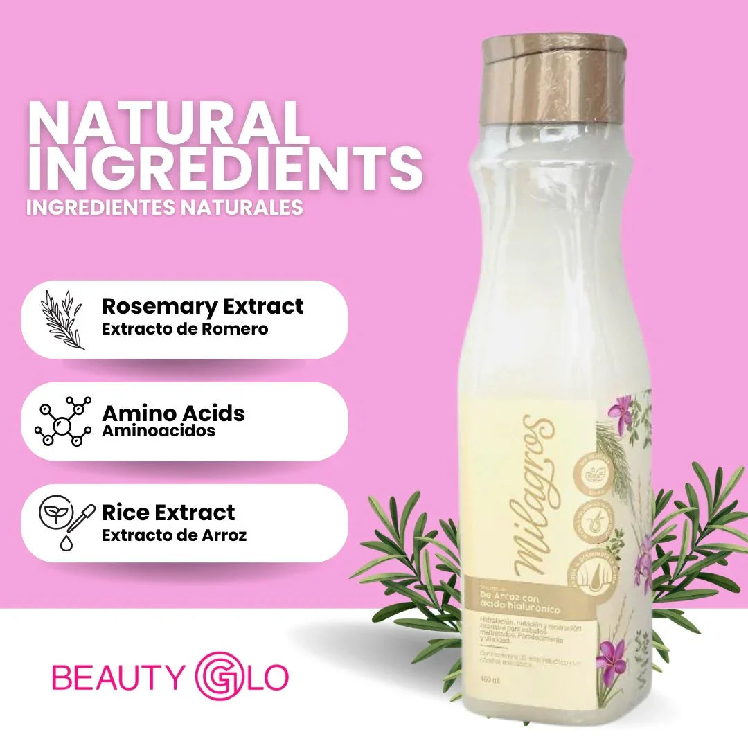 Milagros Conditioner Herbal - Strengthens, Detangles, and Restores All Hair Types - Beauty GloMilagros