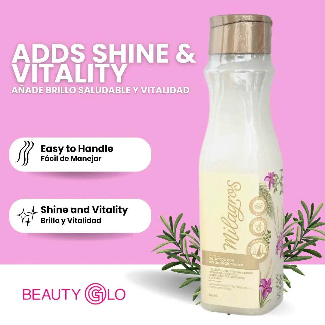Milagros Conditioner Herbal - Strengthens, Detangles, and Restores All Hair Types - Beauty GloMilagros