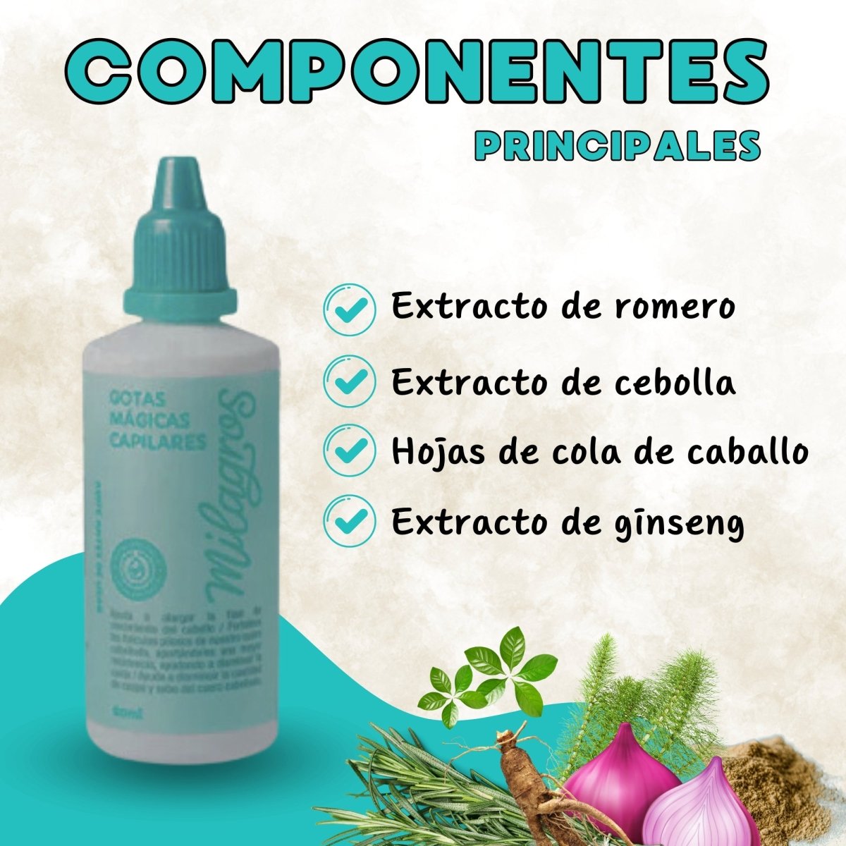 Milagros Hair Drops: Strengthening and Hair Growth 60ml - Beauty GloMilagros