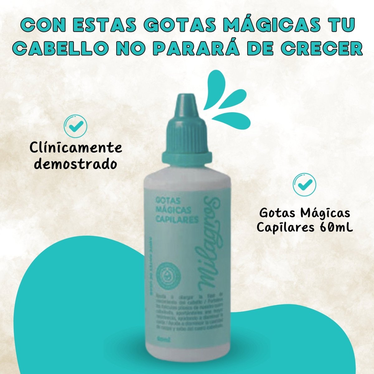 Milagros Hair Drops: Strengthening and Hair Growth 60ml - Beauty GloMilagros