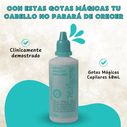 Milagros Hair Drops: Strengthening and Hair Growth 60ml - Beauty GloMilagros