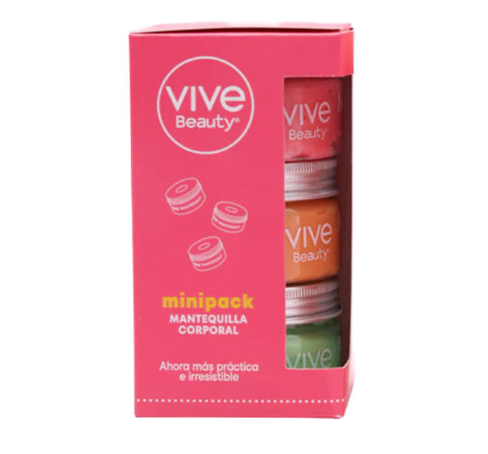 Vive Beauty Mini Body Butter Trio – Hydrating Travel Size Set with Long-Lasting Fragrance & Glow Finish