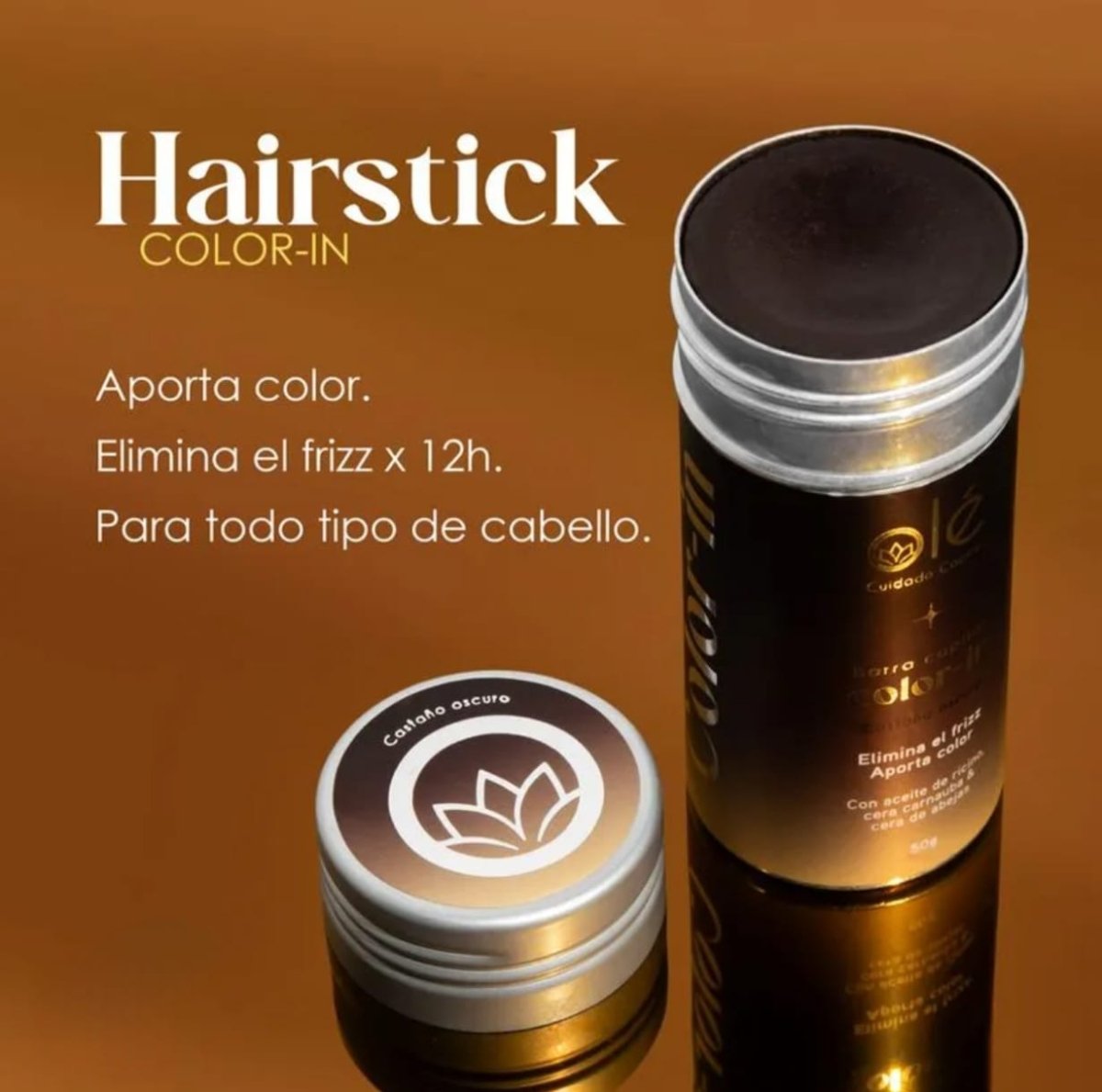 OLE Hairstick Color - In, Frizz Control with a Touch of Dark Brown 50g - Beauty GloBeauty Glo