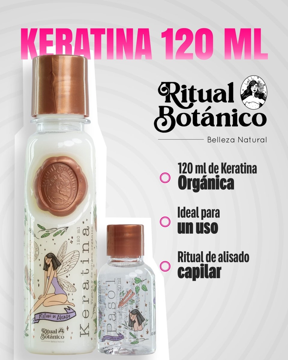 Ritual Botanico Keratina Organica 4 Oz/120 ml | 12 Oils & Amino Acids, Formaldehyde - Free - Beauty GloRitual Botanico