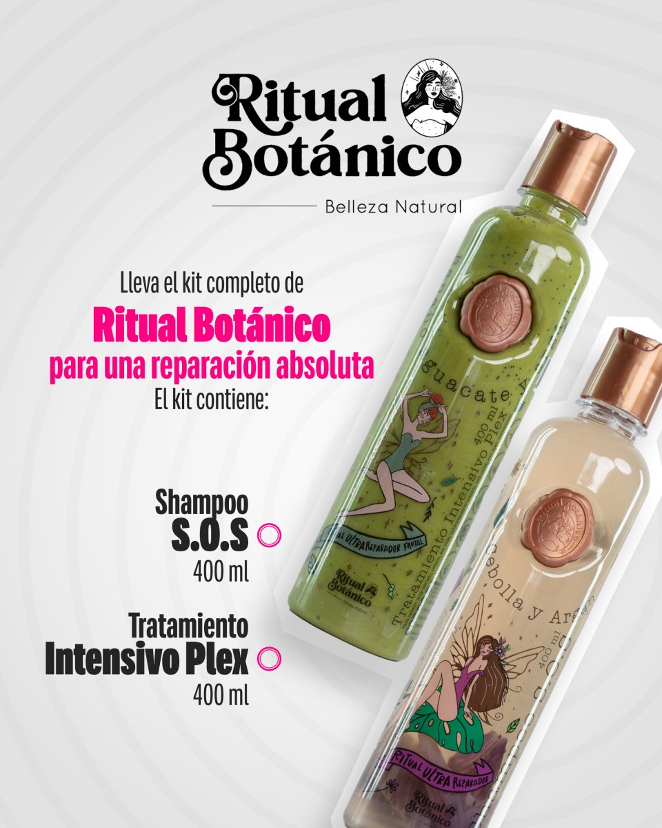 Ritual Botanico Organic Keratin 250ML, S.O.S Shampoo Argan & Onion, and Intensive Plex Treatment - Beauty GloBeauty Glo