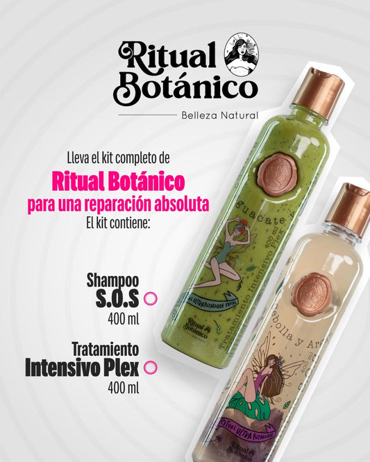 Ritual Botanico Organic Keratin 250ML, S.O.S Shampoo Argan & Onion, and Intensive Plex Treatment - Beauty GloBeauty Glo