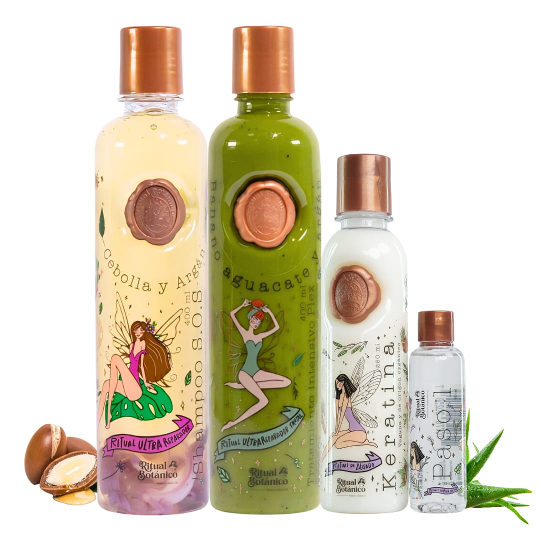 Ritual Botanico Organic Keratin 250ML, S.O.S Shampoo Argan & Onion, and Intensive Plex Treatment - Beauty GloBeauty Glo