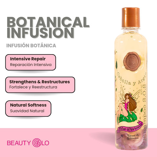 Ritual Botanico S.O.S Shampoo with Onion and Argan | Intensive Hair Repair 400ml - Beauty GloBeauty Glo